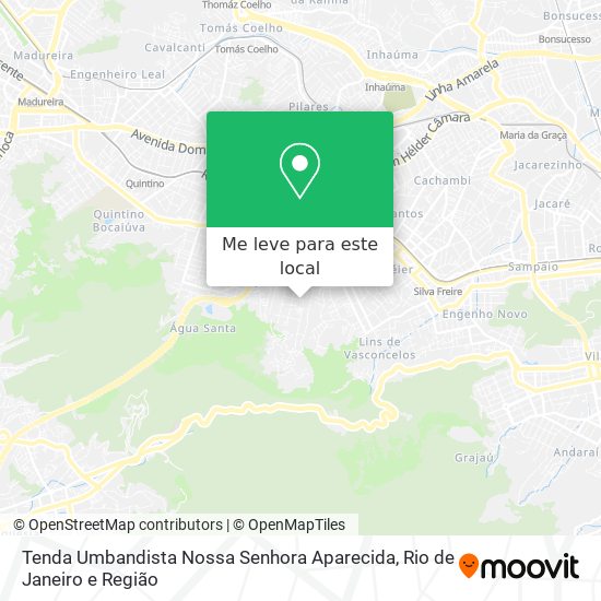 Tenda Umbandista Nossa Senhora Aparecida mapa