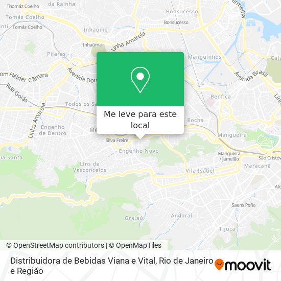 Distribuidora de Bebidas Viana e Vital mapa