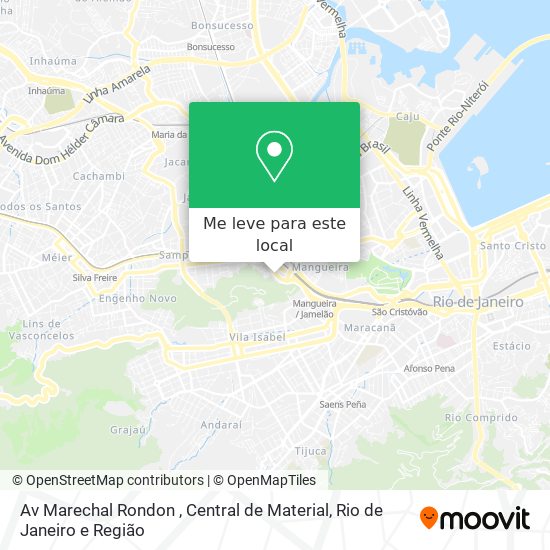 Av Marechal Rondon , Central de Material mapa