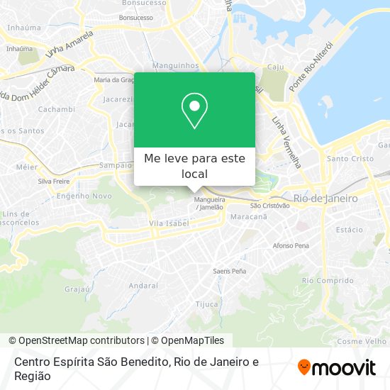 Centro Espírita São Benedito mapa