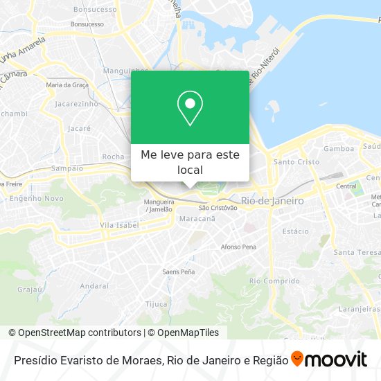 Presídio Evaristo de Moraes mapa