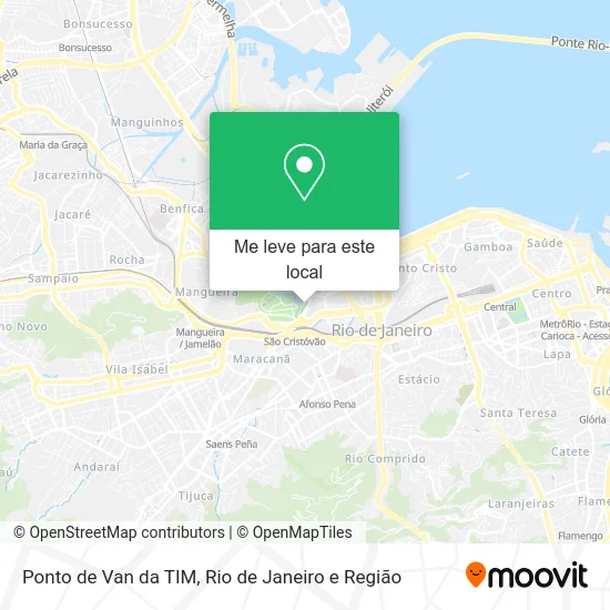 Ponto de Van da TIM mapa