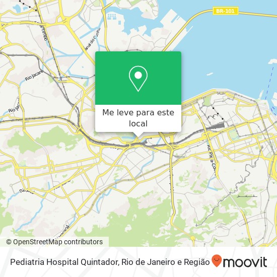 Pediatria Hospital Quintador mapa