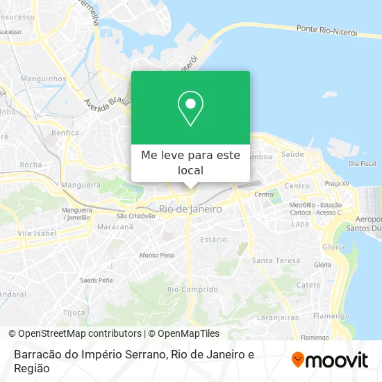 Barracão do Império Serrano mapa