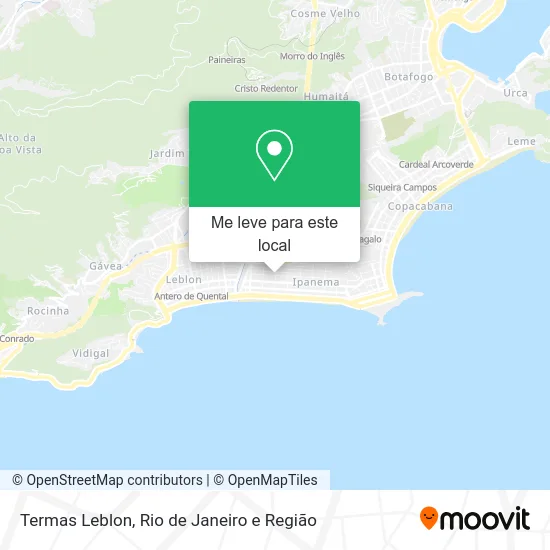 Termas Leblon mapa