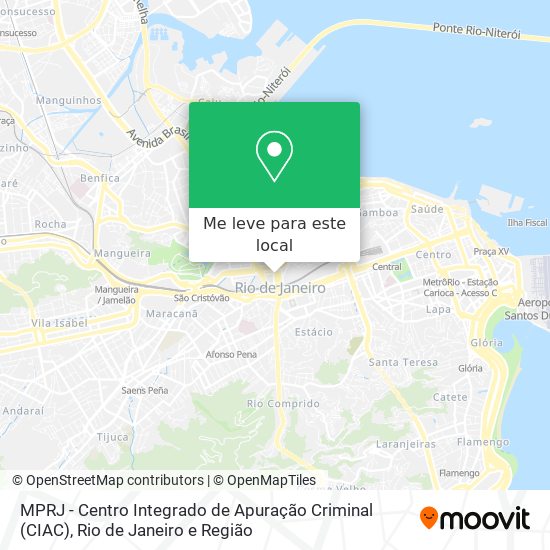 MPRJ - Centro Integrado de Apuração Criminal (CIAC) mapa