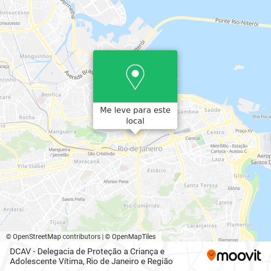 DCAV - Delegacia de Proteção a Criança e Adolescente Vítima mapa
