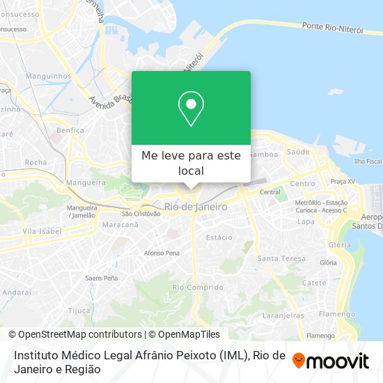 Instituto Médico Legal Afrânio Peixoto (IML) mapa