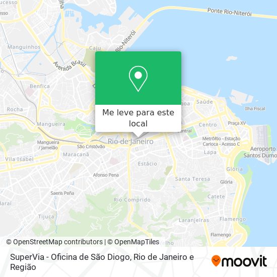 SuperVia - Oficina de São Diogo mapa