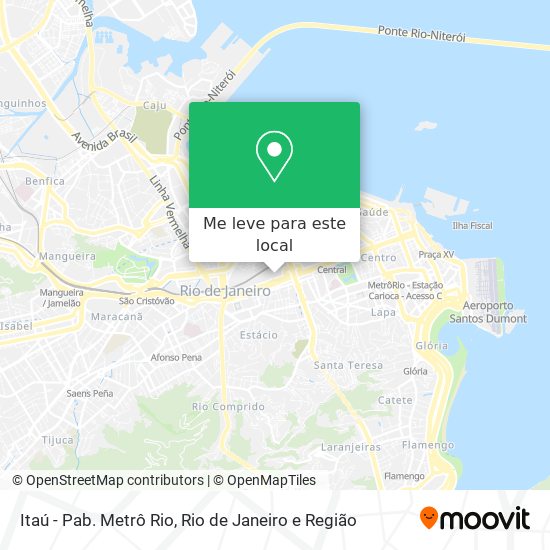 Itaú - Pab. Metrô Rio mapa