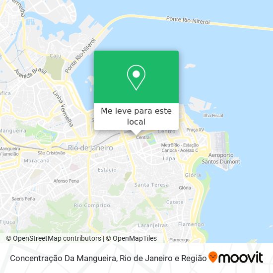 Concentração Da Mangueira mapa