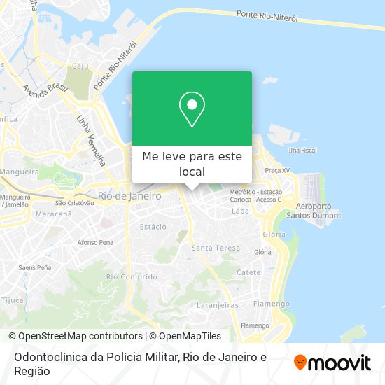 Odontoclínica da Polícia Militar mapa