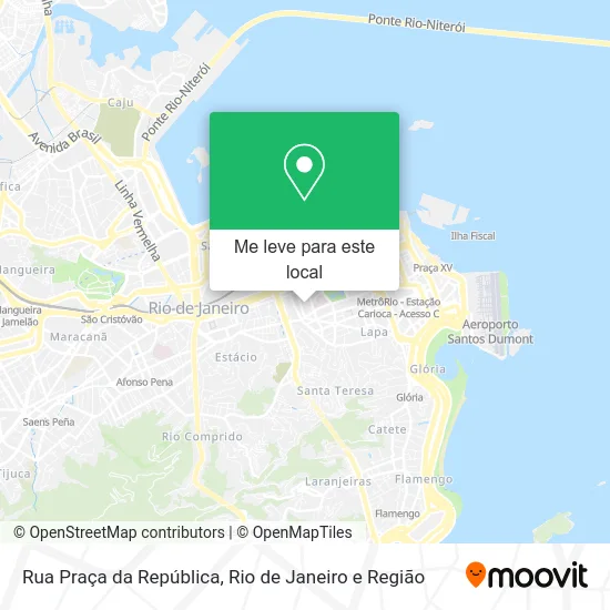 Rua Praça da República mapa