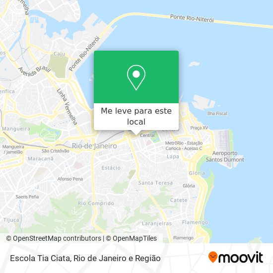 Escola Tia Ciata mapa