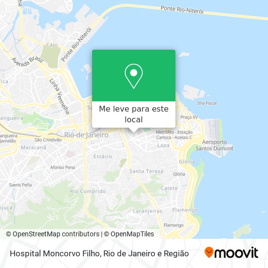 Hospital Moncorvo Filho mapa