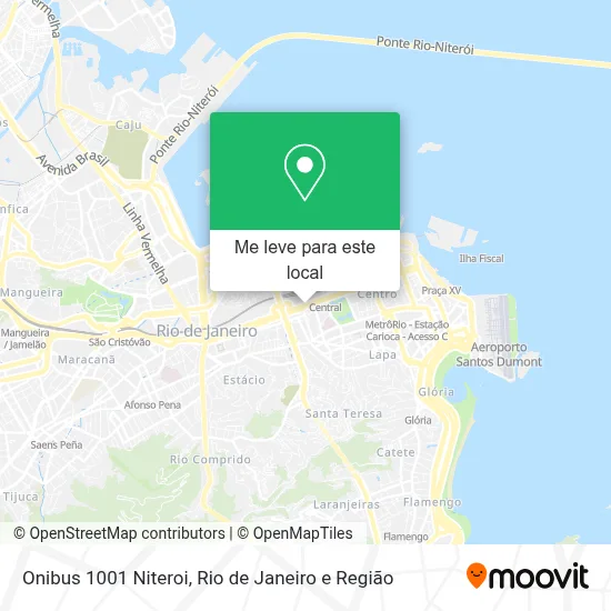 Onibus 1001 Niteroi mapa