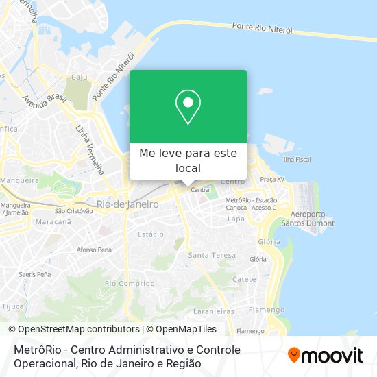 MetrôRio - Centro Administrativo e Controle Operacional mapa