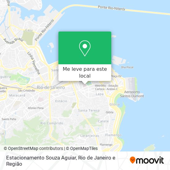Estacionamento Souza Aguiar mapa