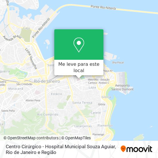 Centro Cirúrgico - Hospital Municipal Souza Aguiar mapa