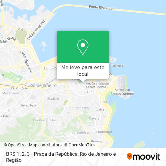 BRS 1, 2, 3 - Praça da República mapa