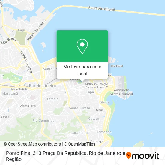Ponto Final 313 Praça Da Republica mapa
