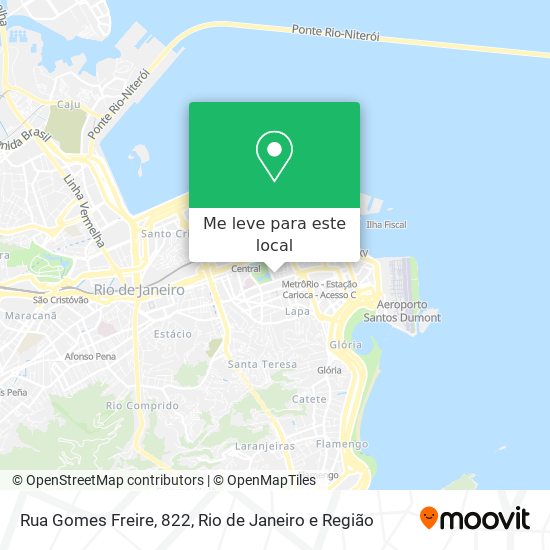 Rua Gomes Freire, 822 mapa