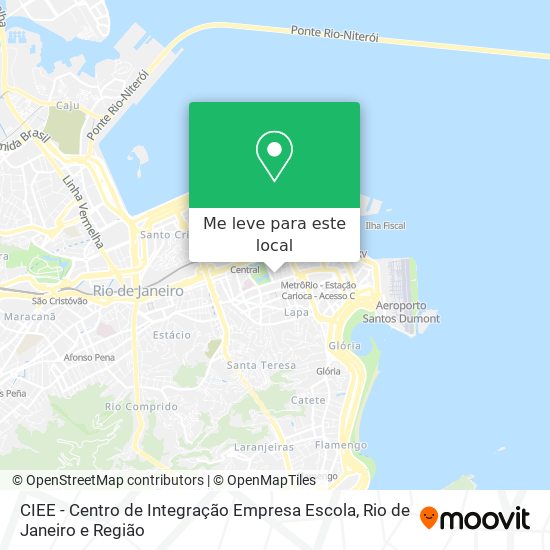 CIEE - Centro de Integração Empresa Escola mapa