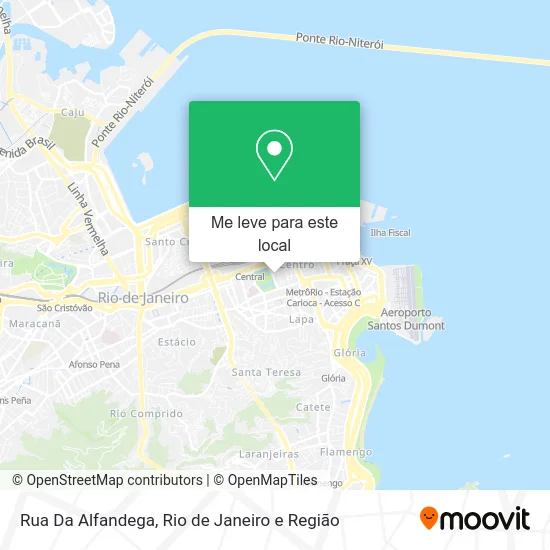 Rua Da Alfandega mapa
