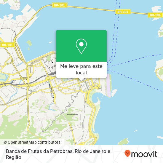 Banca de Frutas da Petrobras mapa