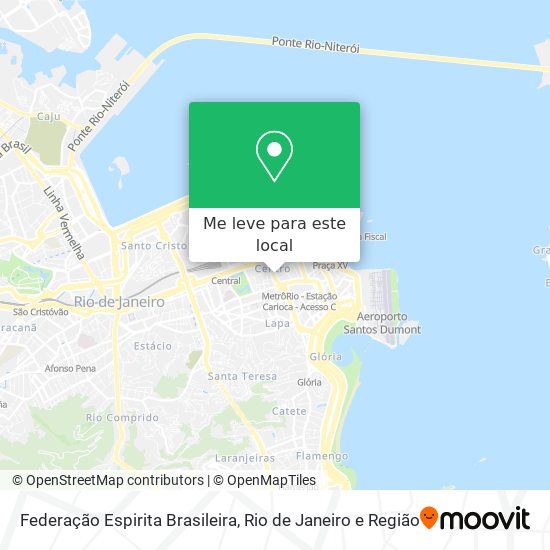Federação Espirita Brasileira mapa