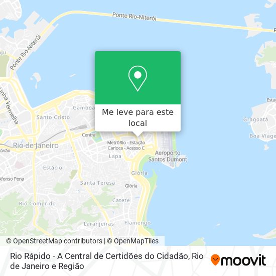 Rio Rápido - A Central de Certidões do Cidadão mapa