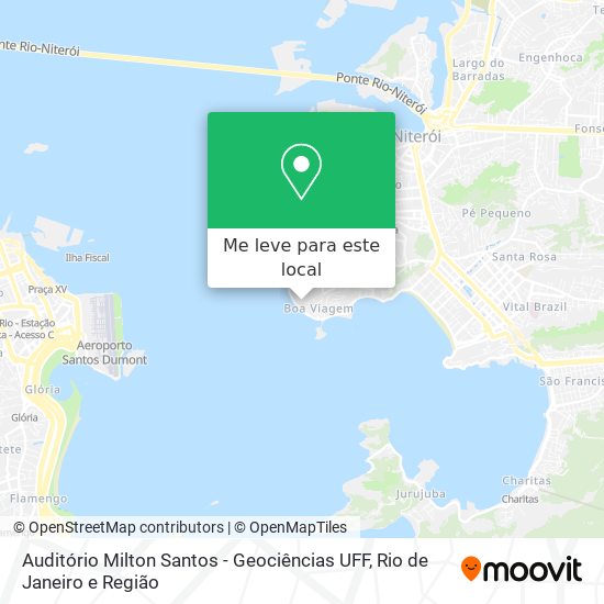 Auditório Milton Santos - Geociências UFF mapa