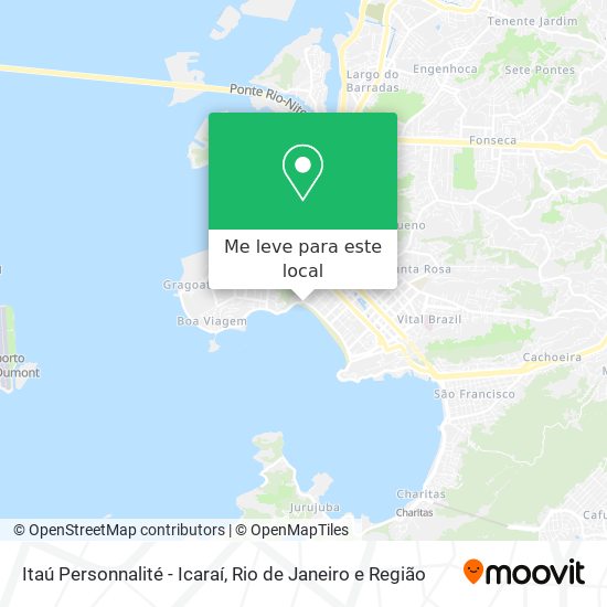 Itaú Personnalité - Icaraí mapa