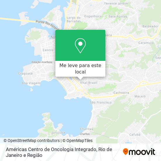 Américas Centro de Oncologia Integrado mapa