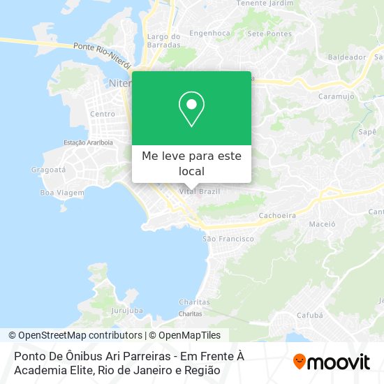 Ponto De Ônibus Ari Parreiras - Em Frente À Academia Elite mapa