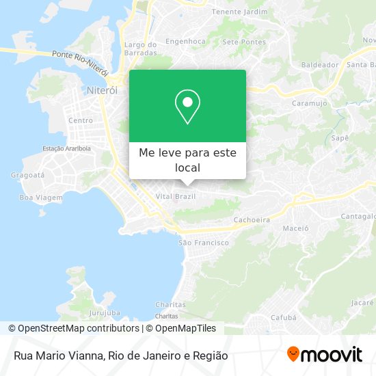 Rua Mario Vianna mapa