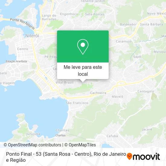 Ponto Final - 53 (Santa Rosa - Centro) mapa