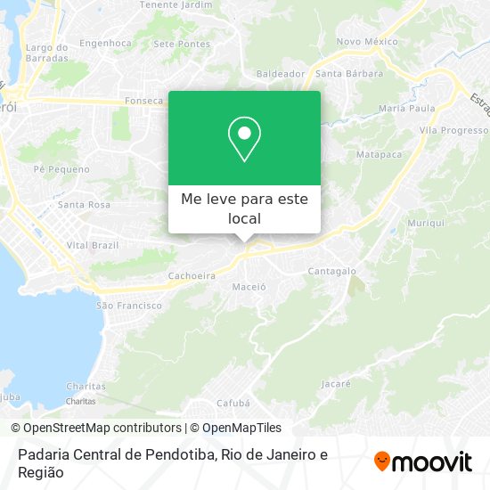 Padaria Central de Pendotiba mapa