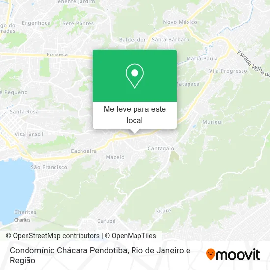 Condomínio Chácara Pendotiba mapa