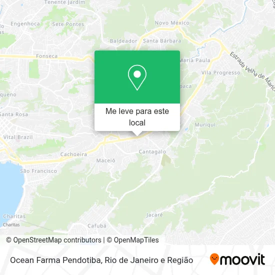 Ocean Farma Pendotiba mapa