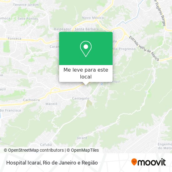 Hospital Icaraí mapa