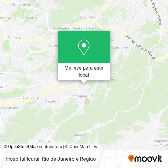 Hospital Icaraí mapa