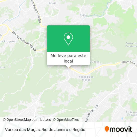 Várzea das Moças mapa