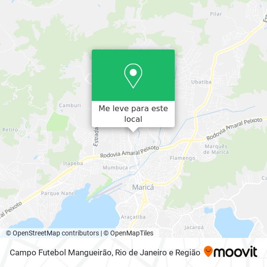 Campo Futebol Mangueirão mapa