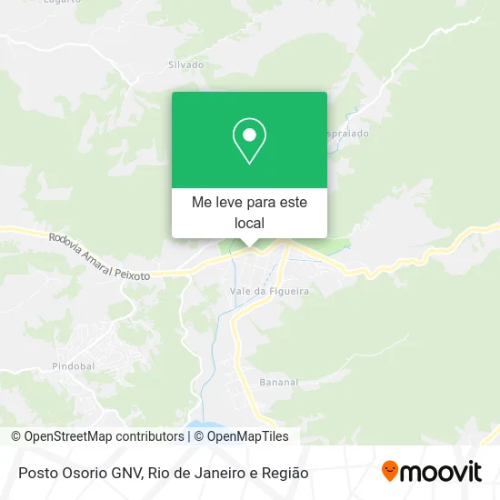 Posto Osorio GNV mapa