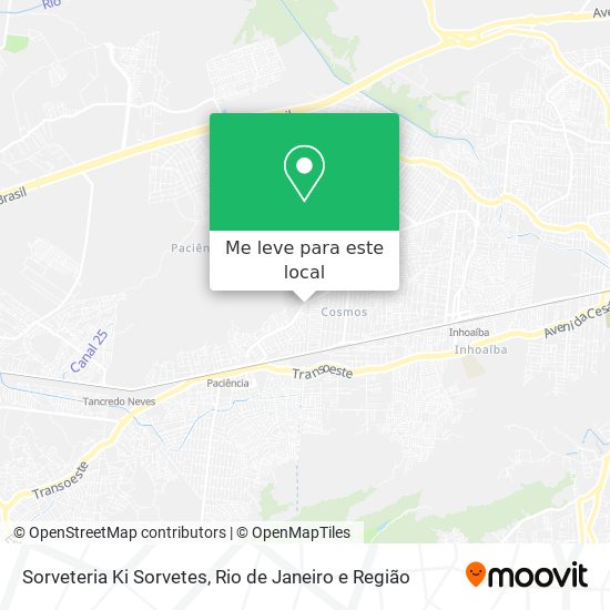 Sorveteria Ki Sorvetes mapa