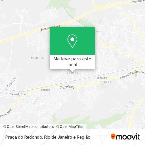 Praça do Redondo mapa