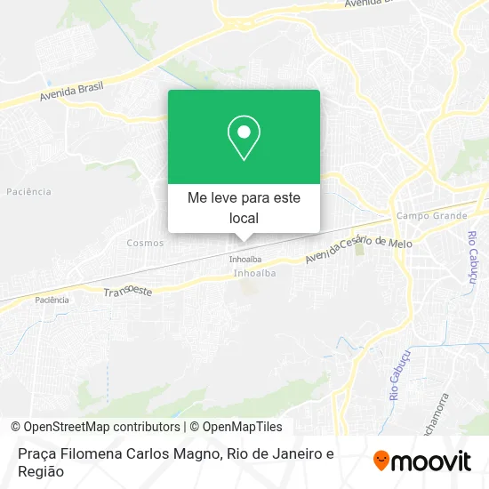 Praça Filomena Carlos Magno mapa