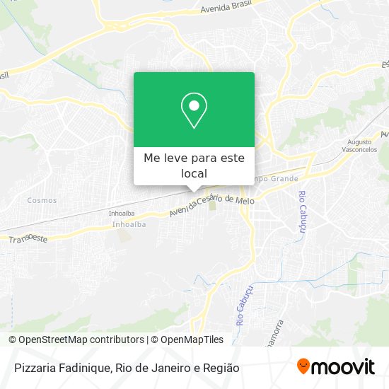 Pizzaria Fadinique mapa