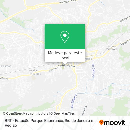 BRT - Estação Parque Esperança mapa